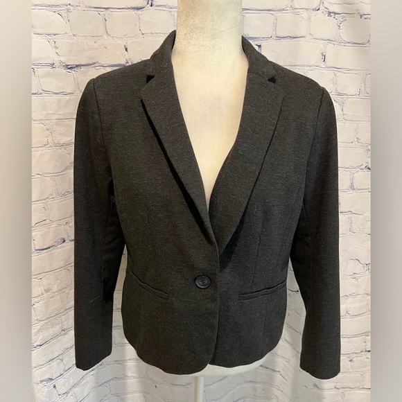 Ann Taylor loft outlet gray soft blazer size 8 - Picture 1 of 6